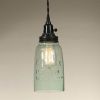 Half Gallon Open Bottom Mason Jar Pendant Lamp - Rustic Brown