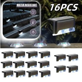 8/16/32 Solar Outdoor Deck Lights, Garden Lights, Atmosphere Lights, LED Walk Lights, Light Source Control, Suitable For Balconies, Terraces, Sta (Option: white)